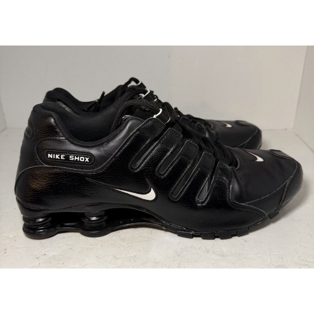 Nike Shox Shoes Mens Sz 10 Black NZ Running Athletic Sneakers 501524-091
